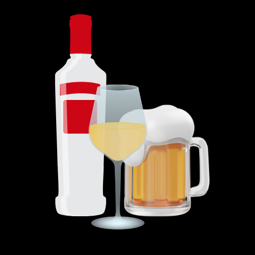 Picture of different types of alcohol