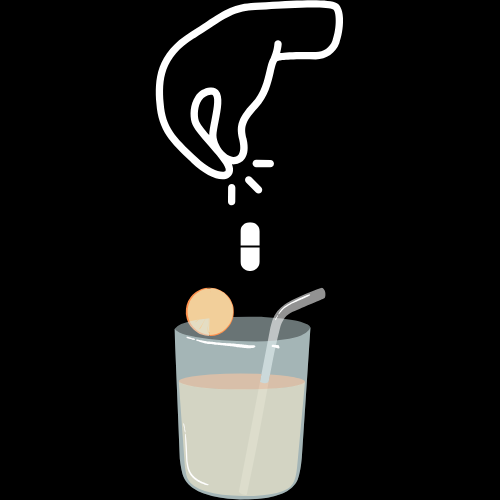 Picture of a drink being spiked